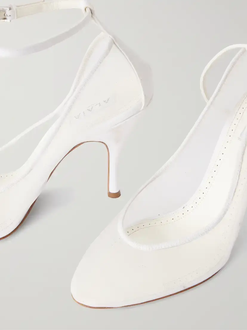 Alaïa 100 Grosgrain-trimmed Tulle Pumps | Thumbnail 5 Alaïa 100 Grosgrain-trimmed Tulle Pumps | Thumbnail 5