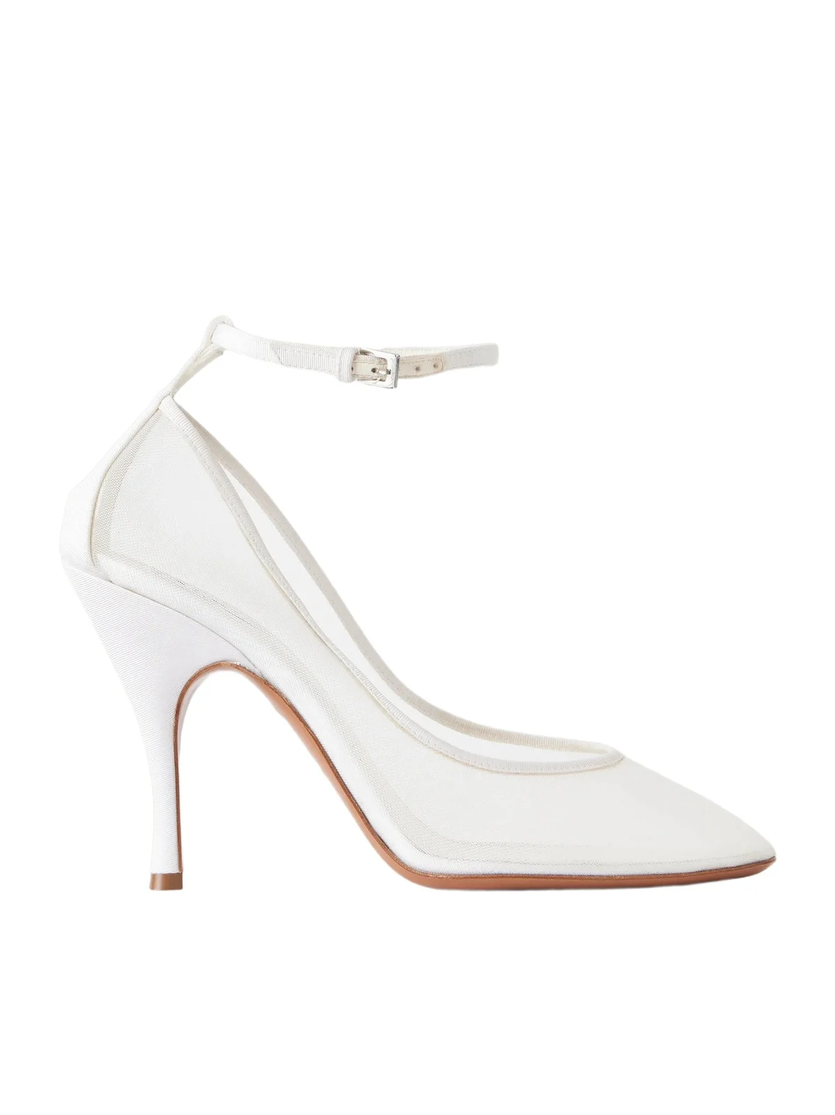 100 Grosgrain-trimmed Tulle Pumps 100 Grosgrain-trimmed Tulle Pumps