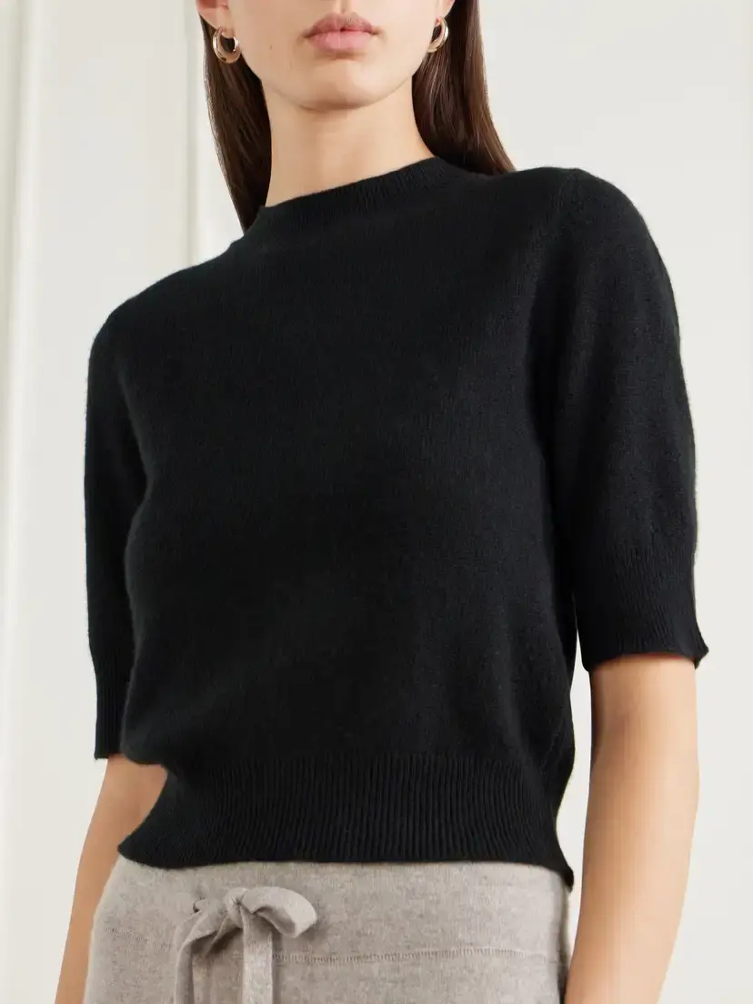 Le Kasha Chypre Cropped Organic Cashmere Sweater | Thumbnail 4 Le Kasha Chypre Cropped Organic Cashmere Sweater | Thumbnail 4