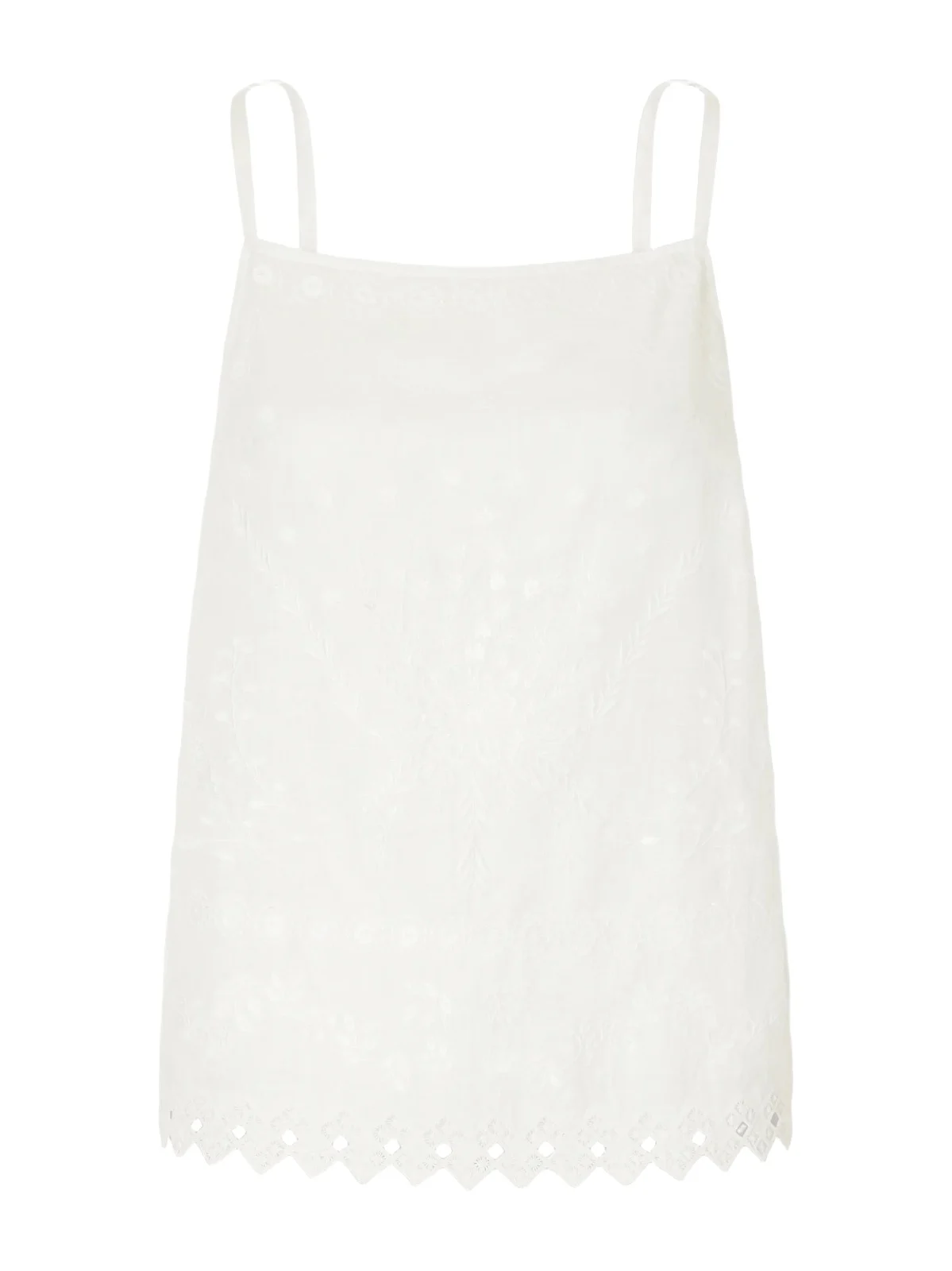 Eres Corail Embroidered Linen Tank