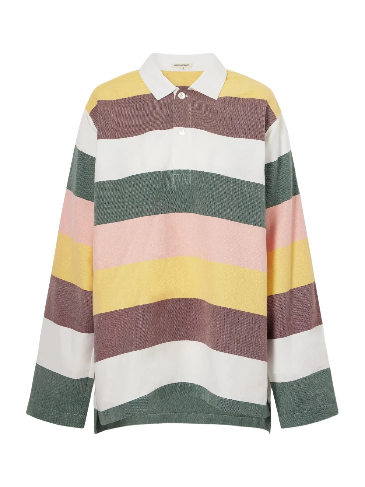 Marrakshi Life The Rugby Striped Cotton Oxford Shirt