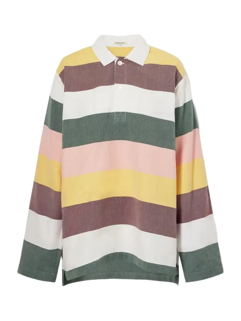 Marrakshi Life The Rugby Striped Cotton Oxford Shirt