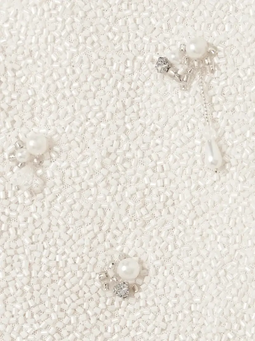 Clio Peppiatt Droplet Embellished Beaded Stretch-tulle Mini Dress | Thumbnail 4 Clio Peppiatt Droplet Embellished Beaded Stretch-tulle Mini Dress | Thumbnail 4