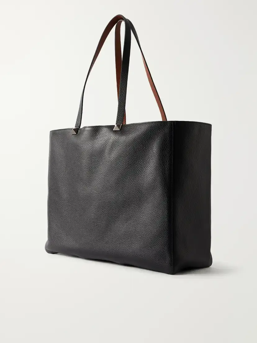 Valentino Garavani Rockstud Double Reversible Studded Textured-leather Tote Bag | Thumbnail 4