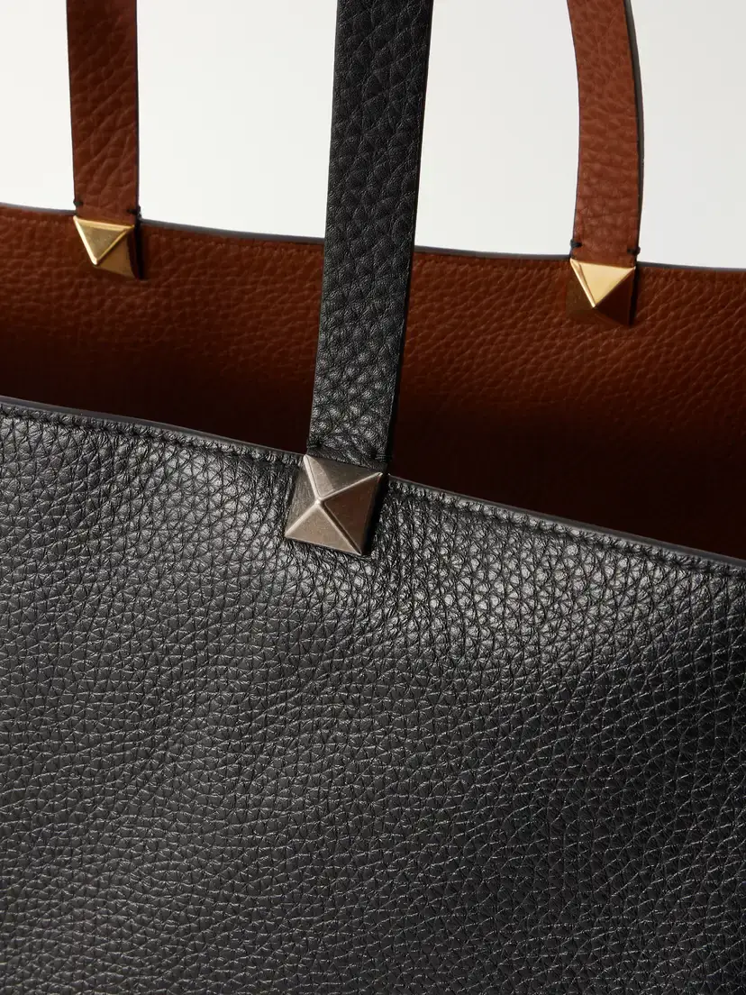 Valentino Garavani Rockstud Double Reversible Studded Textured-leather Tote Bag | Thumbnail 5