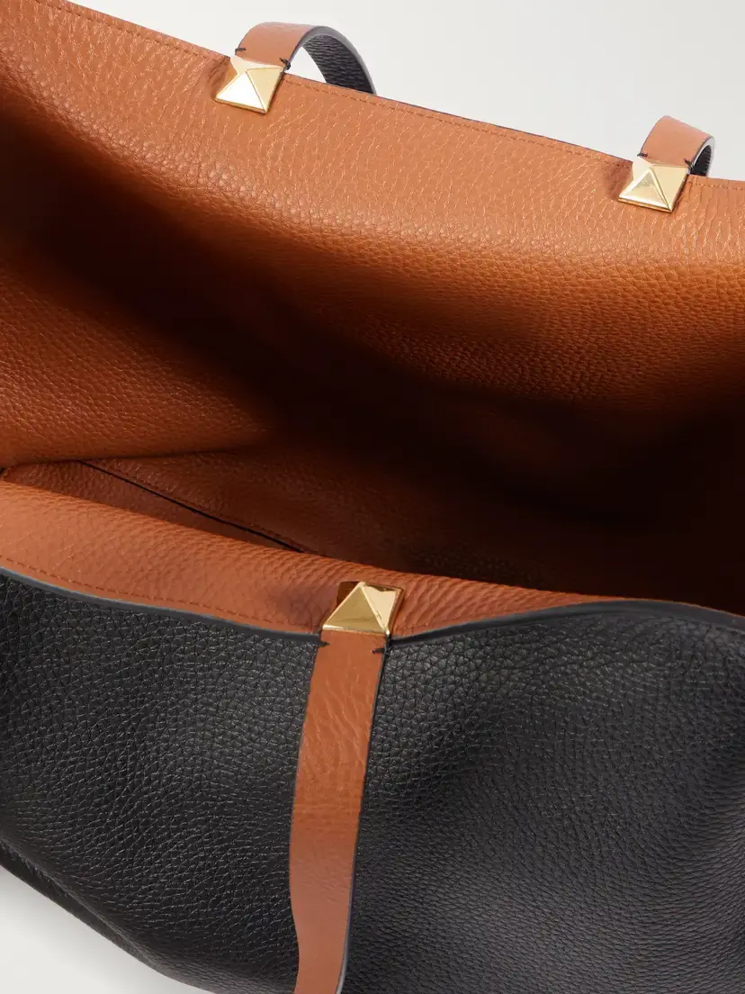 Valentino Garavani Rockstud Double Reversible Studded Textured-leather Tote Bag | Thumbnail 6