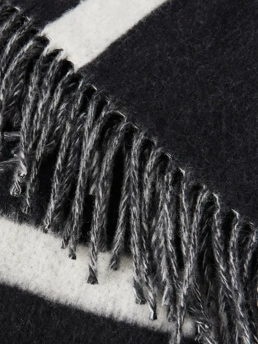 TOTEME Monogram Fringed Brushed-wool Scarf | Thumbnail 4 TOTEME Monogram Fringed Brushed-wool Scarf | Thumbnail 4