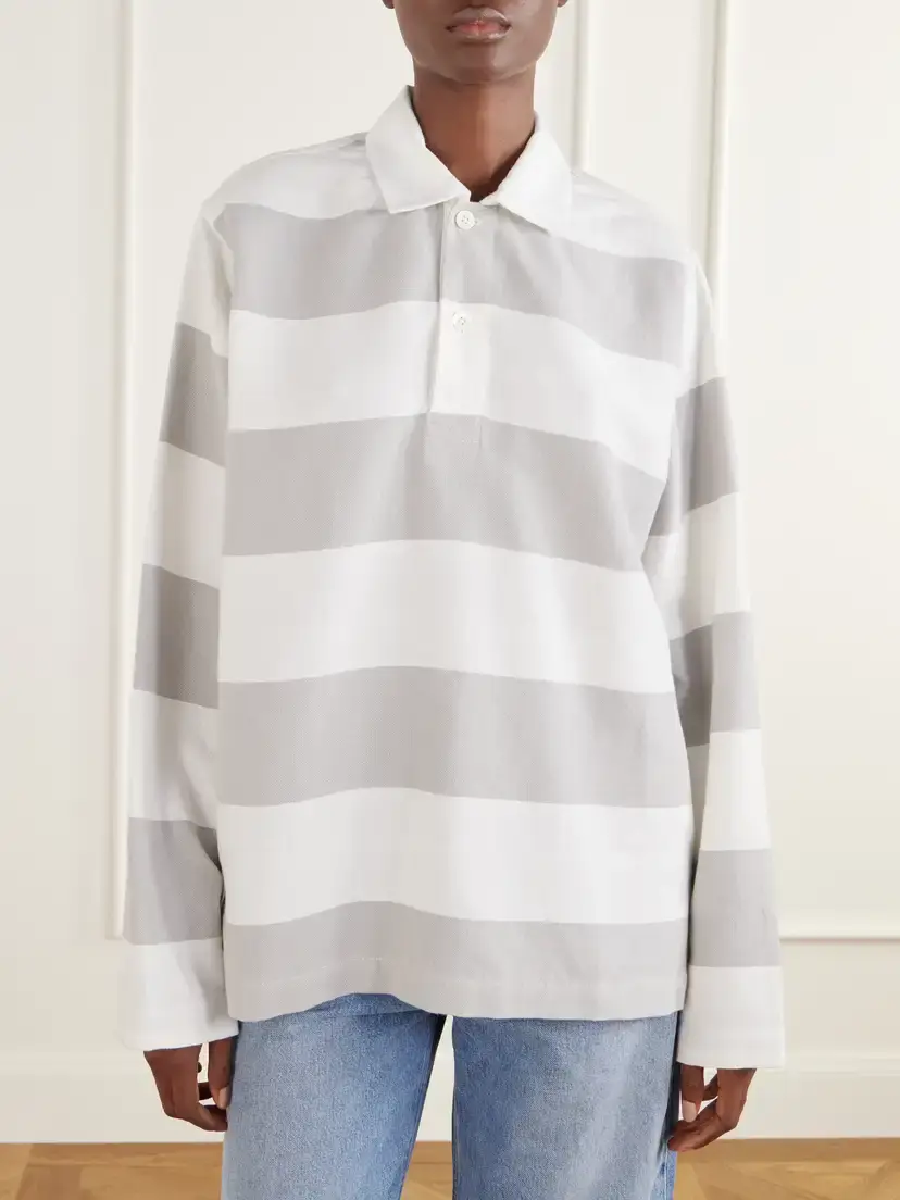 Marrakshi Life The Rugby Striped Cotton Oxford Shirt | Thumbnail 3 Marrakshi Life The Rugby Striped Cotton Oxford Shirt | Thumbnail 3