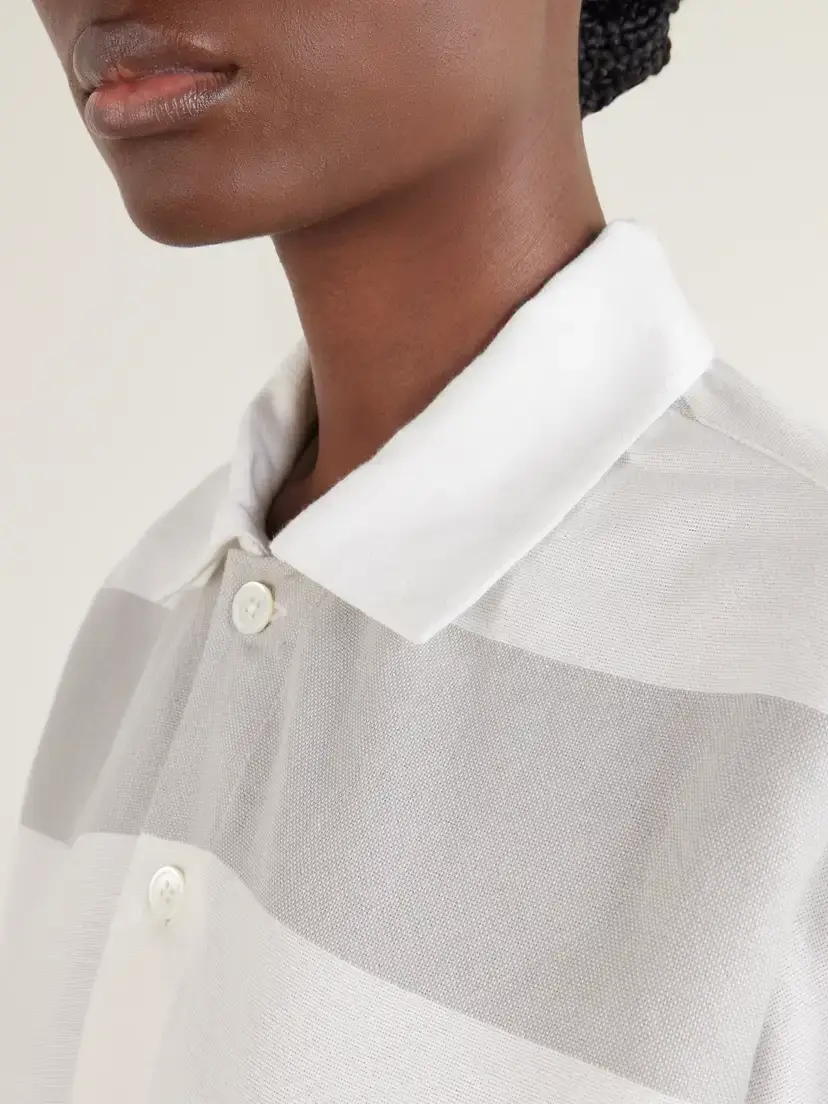 Marrakshi Life The Rugby Striped Cotton Oxford Shirt | Thumbnail 5 Marrakshi Life The Rugby Striped Cotton Oxford Shirt | Thumbnail 5
