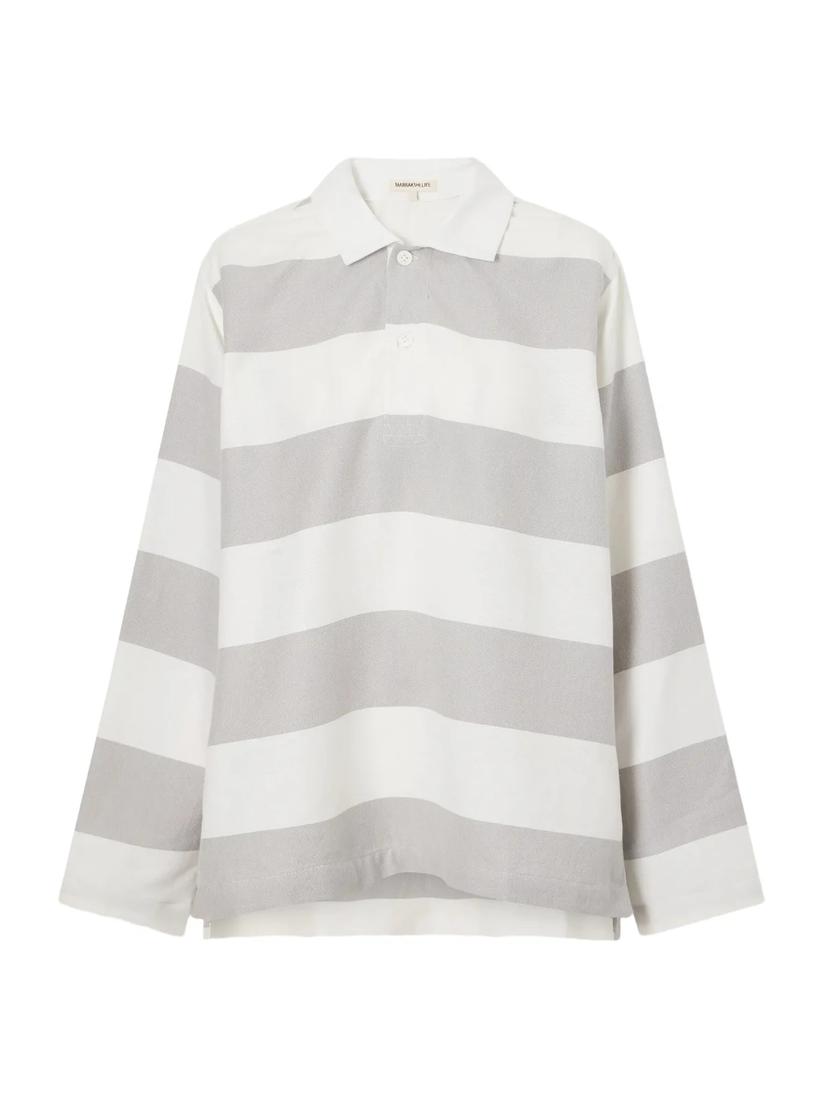 Marrakshi Life The Rugby Striped Cotton Oxford Shirt