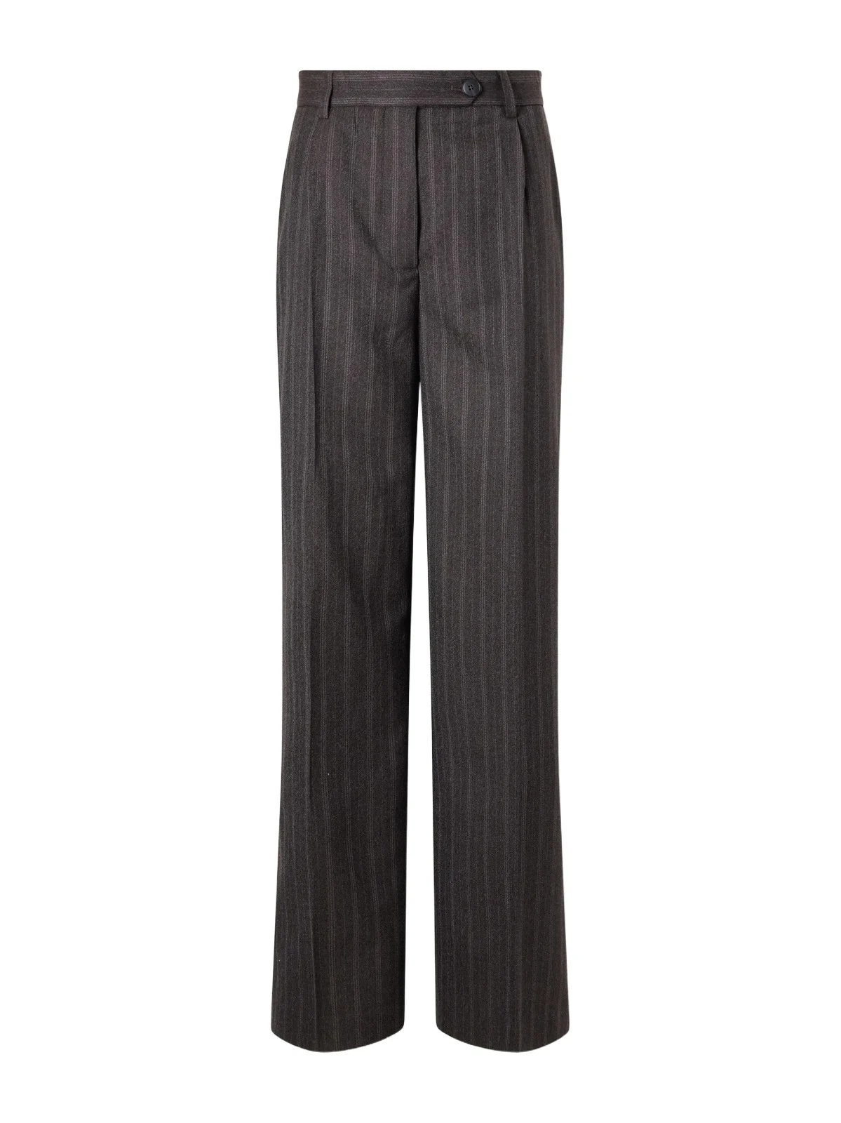 Primary Striped Wool Straight-leg Pants Primary Striped Wool Straight-leg Pants