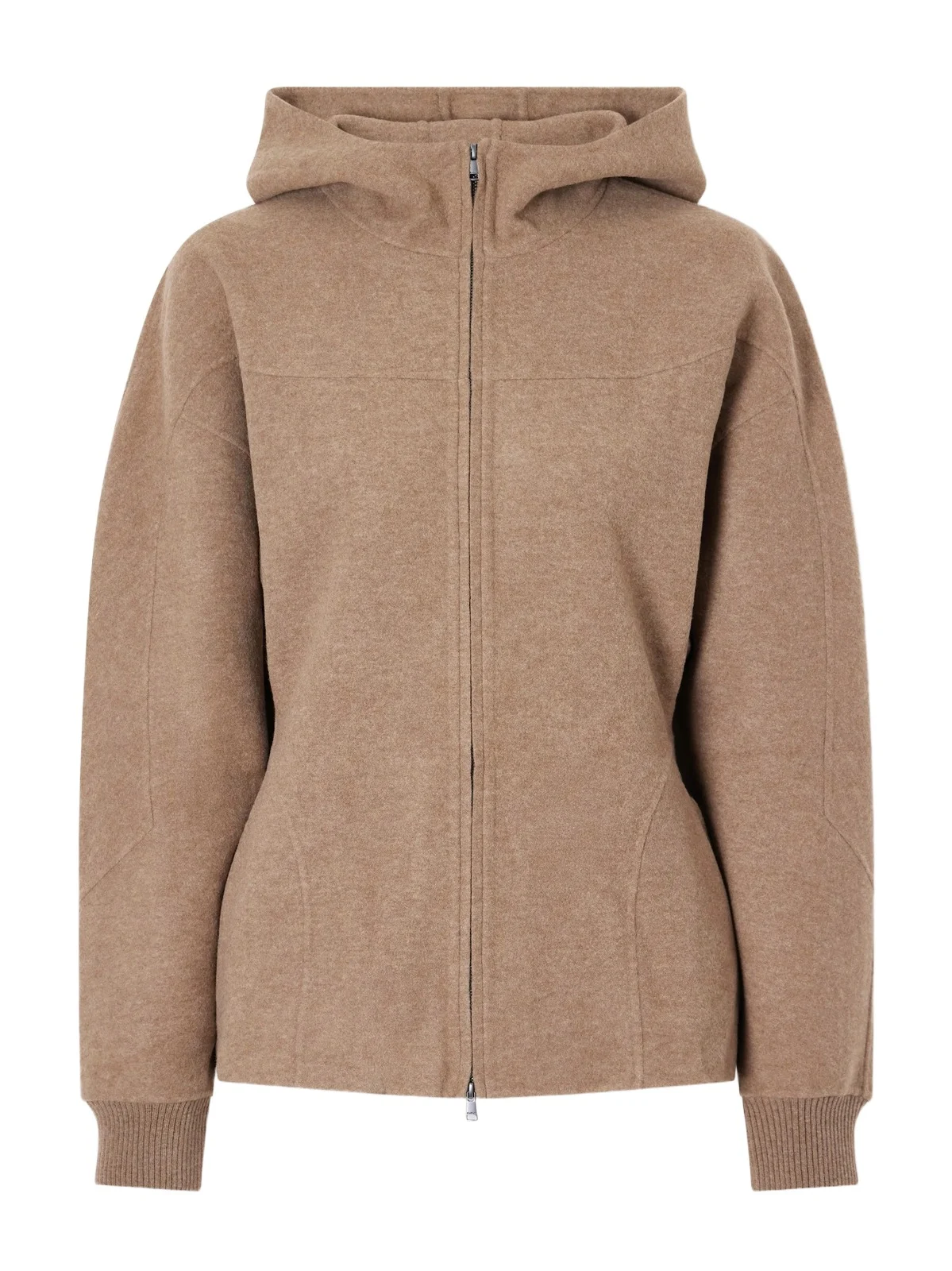 Max Mara Filtro Hooded Wool And Cashmere-blend Zip-up Cardigan