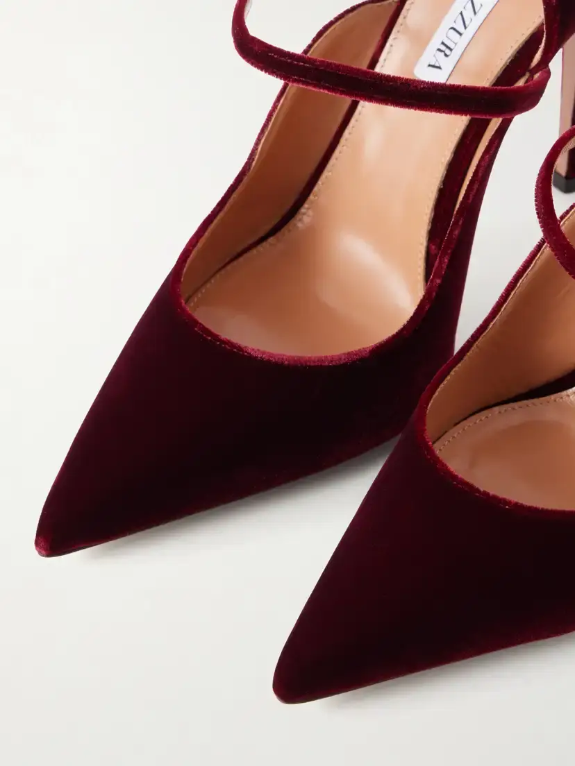 Aquazzura Bellezza 105 Velvet Pumps | Thumbnail 5 Aquazzura Bellezza 105 Velvet Pumps | Thumbnail 5