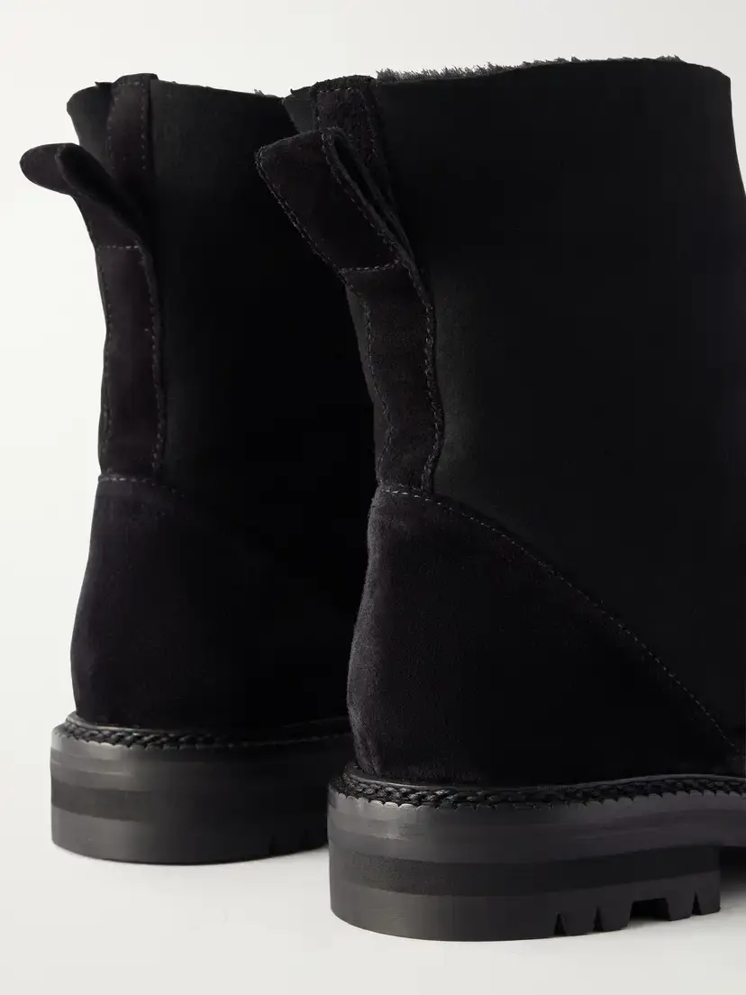 Manolo Blahnik Tomosa 10 Shearling-trimmed Suede Ankle Boots | Thumbnail 5 Manolo Blahnik Tomosa 10 Shearling-trimmed Suede Ankle Boots | Thumbnail 5