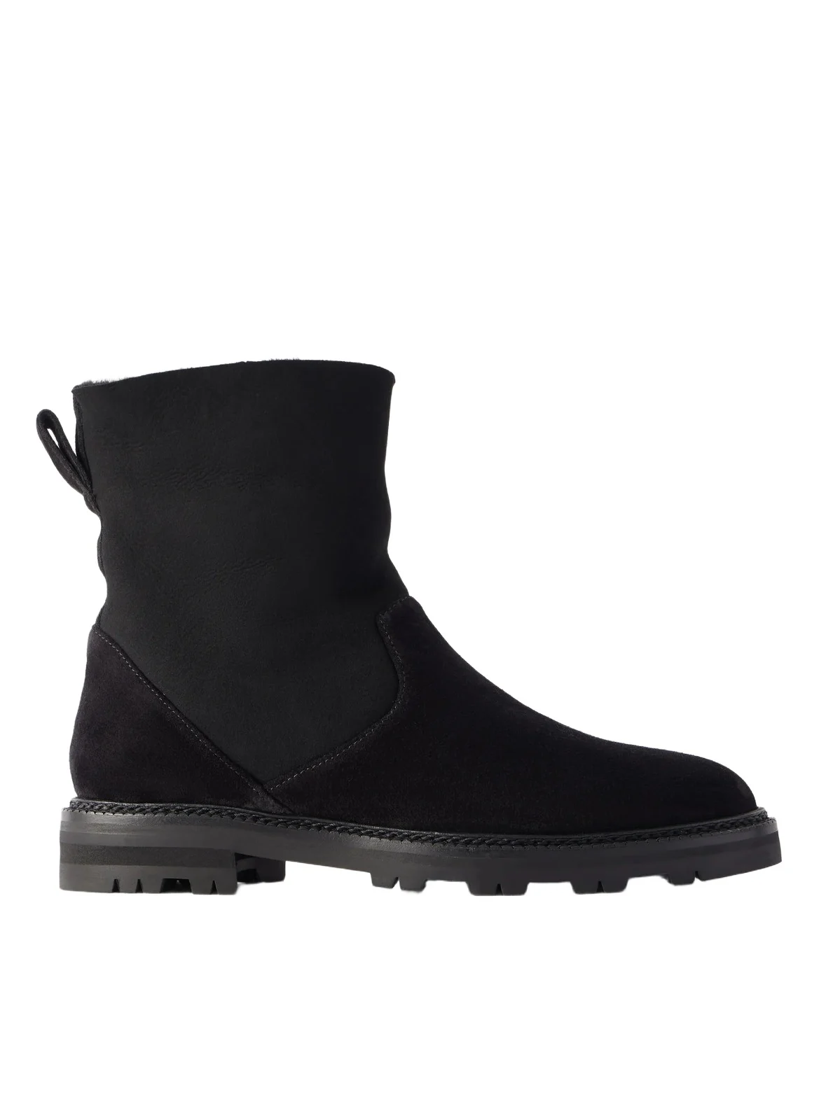 Tomosa 10 Shearling-trimmed Suede Ankle Boots Tomosa 10 Shearling-trimmed Suede Ankle Boots