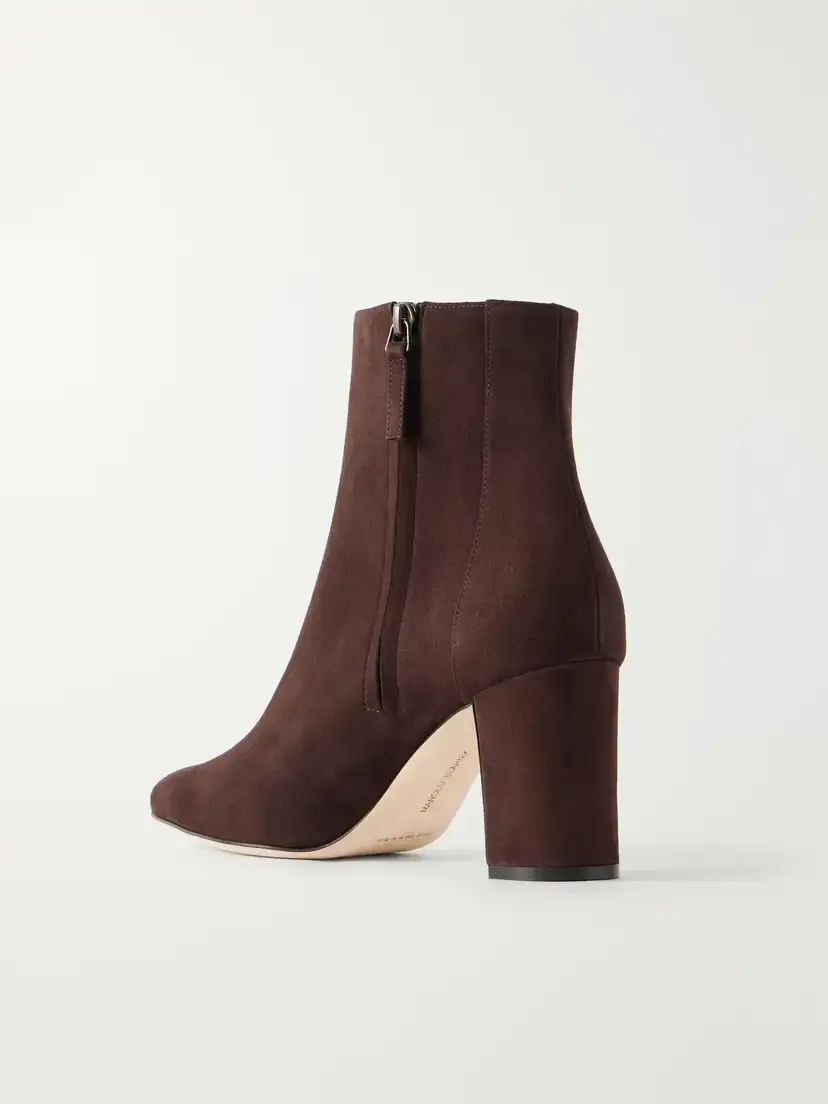 Manolo Blahnik Rosie 70 Suede Ankle Boots | Thumbnail 3