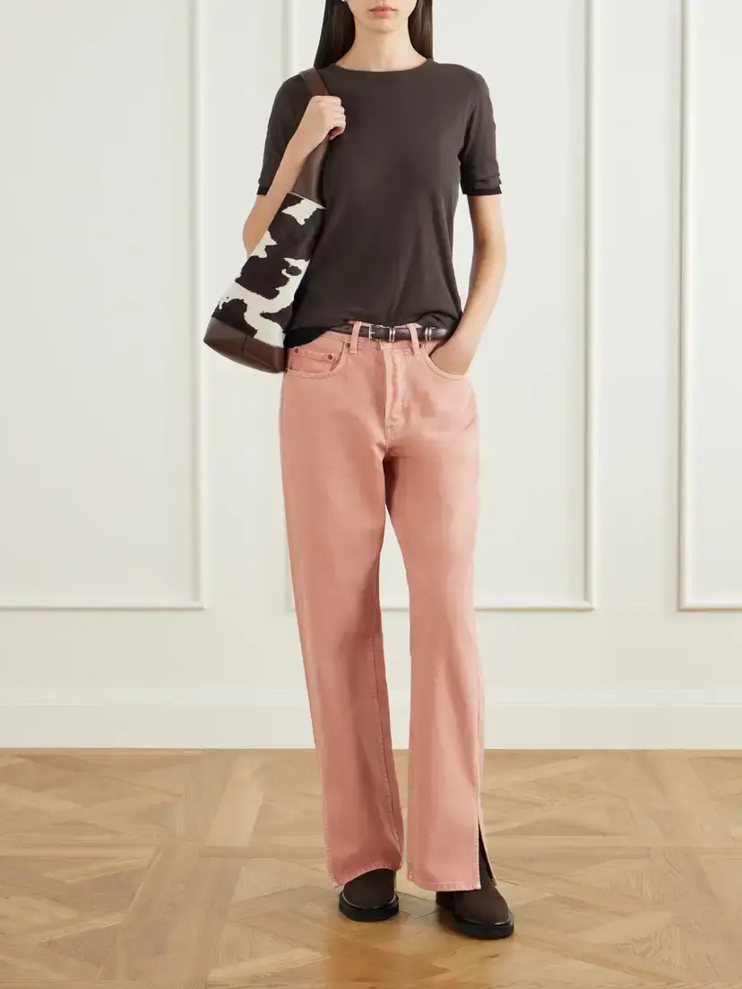 B SIDES Charlot Split Hem Mid-rise Wide-leg Jeans | Thumbnail 2 B SIDES Charlot Split Hem Mid-rise Wide-leg Jeans | Thumbnail 2