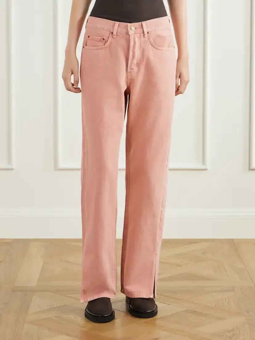 B SIDES Charlot Split Hem Mid-rise Wide-leg Jeans | Thumbnail 3 B SIDES Charlot Split Hem Mid-rise Wide-leg Jeans | Thumbnail 3