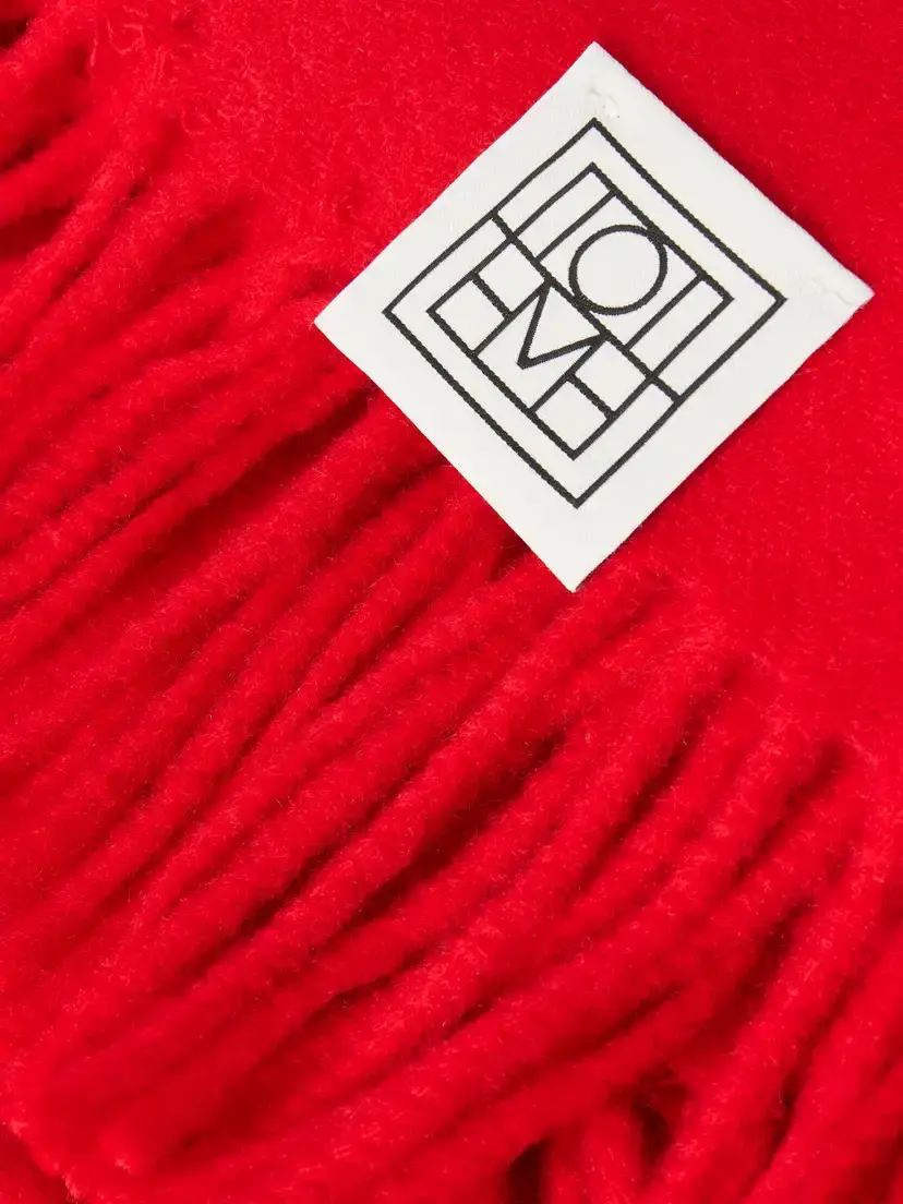 TOTEME Tasseled Cashmere Scarf | Thumbnail 4 TOTEME Tasseled Cashmere Scarf | Thumbnail 4