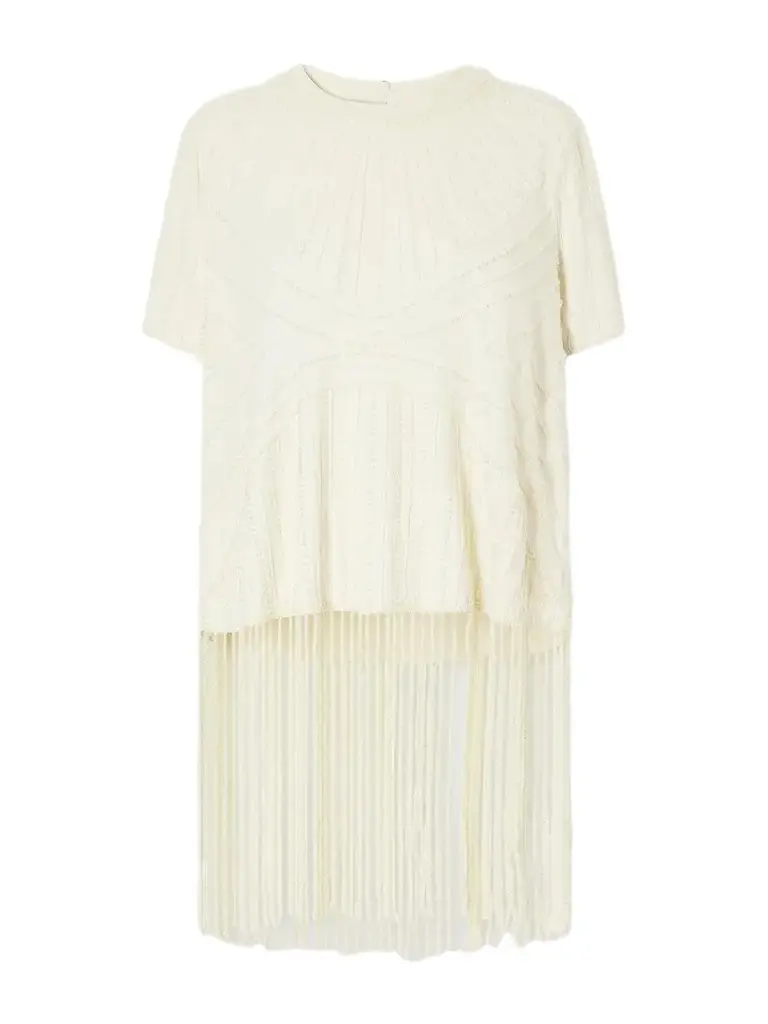 Sea Carlotta Embellished Cotton Blouse