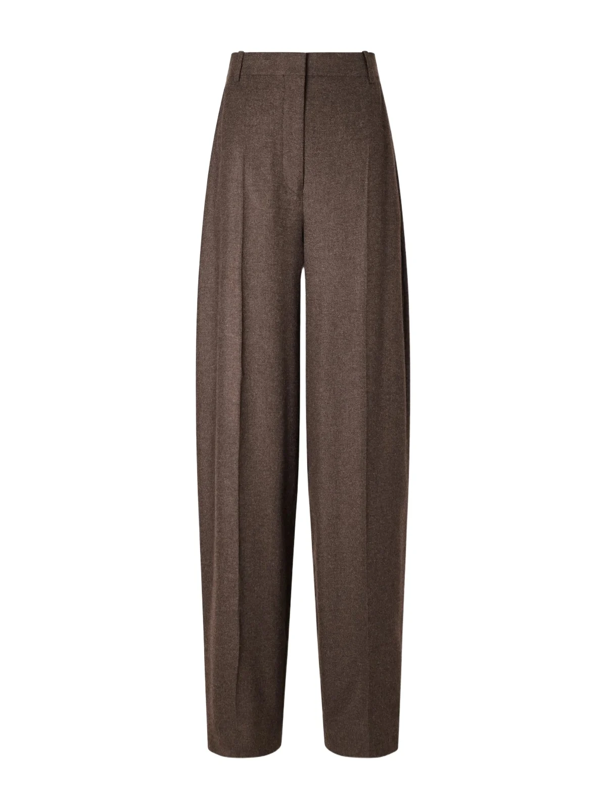 TOTEME Pleated Flannel Wide-leg Pants