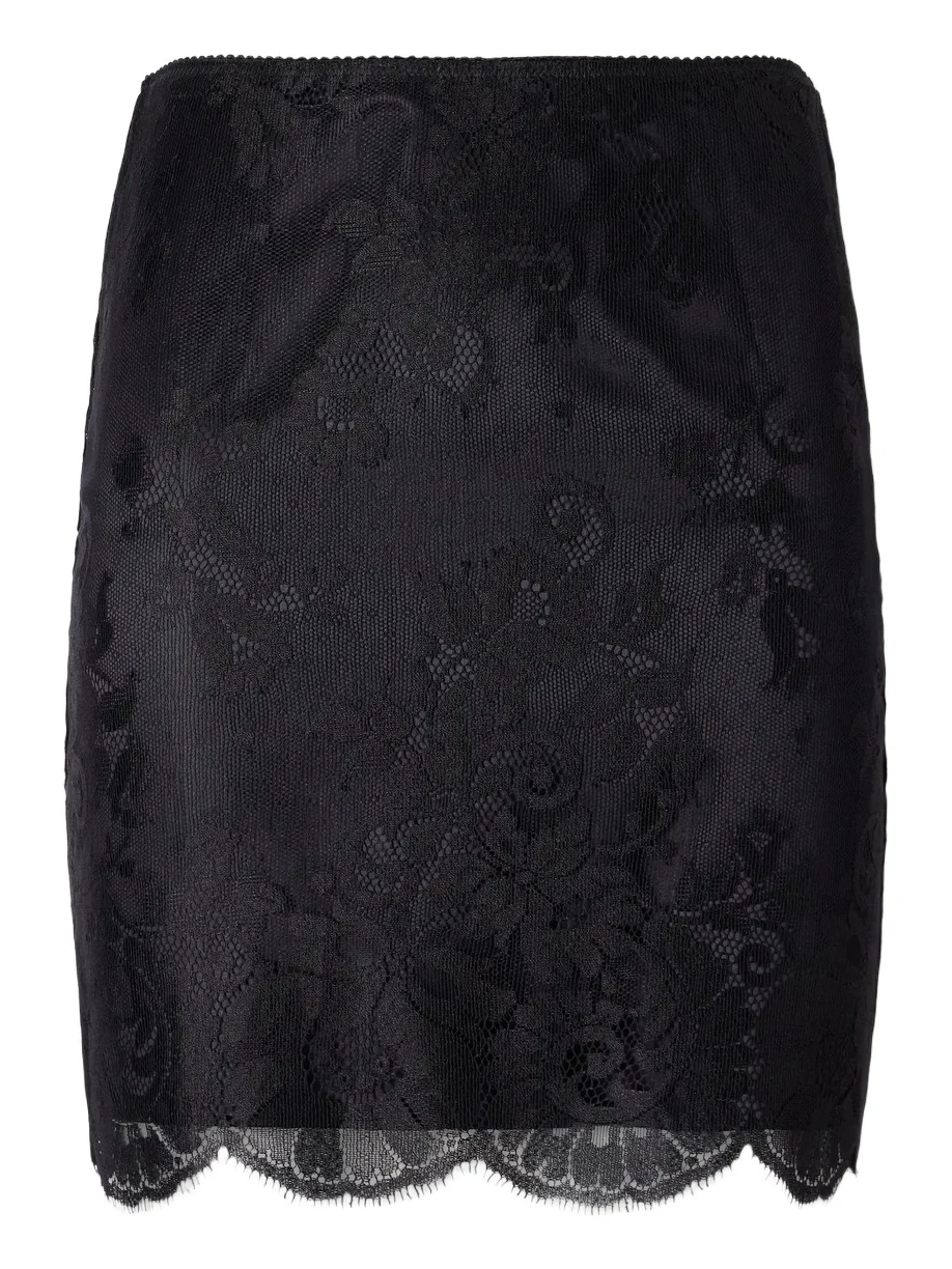 Scalloped Lace Mini Skirt Scalloped Lace Mini Skirt