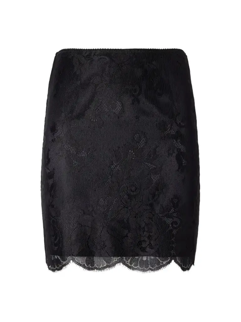 Scalloped Lace Mini Skirt Scalloped Lace Mini Skirt