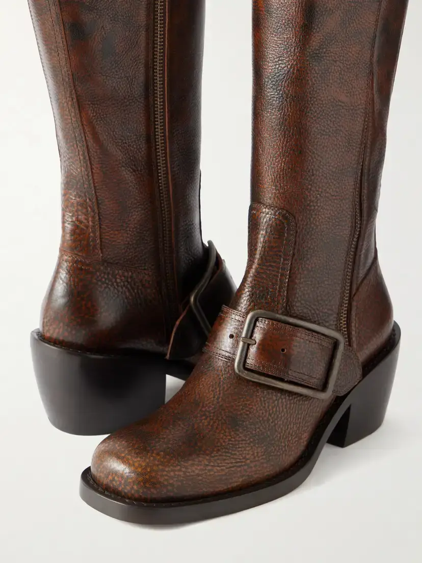 Dries Van Noten Full-grain Leather Over-the-knee Boots | Thumbnail 5 Dries Van Noten Full-grain Leather Over-the-knee Boots | Thumbnail 5