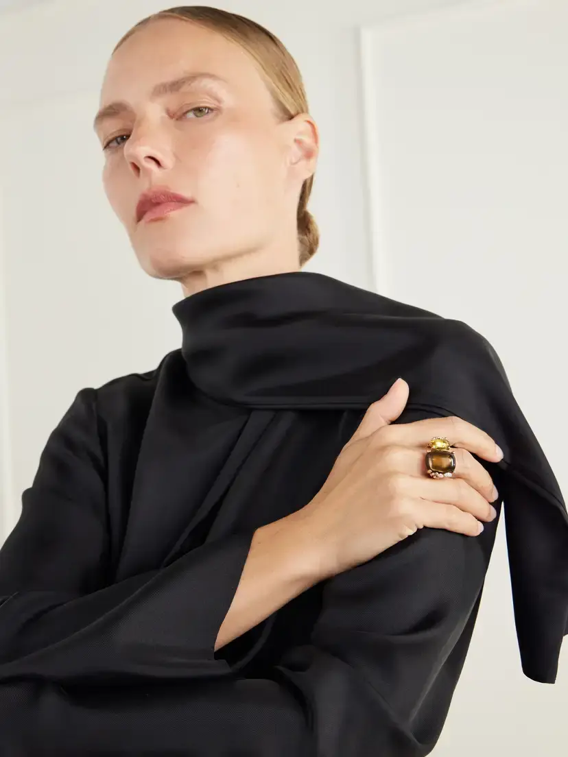 OLE LYNGGAARD COPENHAGEN Boho 18-karat Gold, Quartz, Tourmaline And Diamond Ring | Thumbnail 5 OLE LYNGGAARD COPENHAGEN Boho 18-karat Gold, Quartz, Tourmaline And Diamond Ring | Thumbnail 5