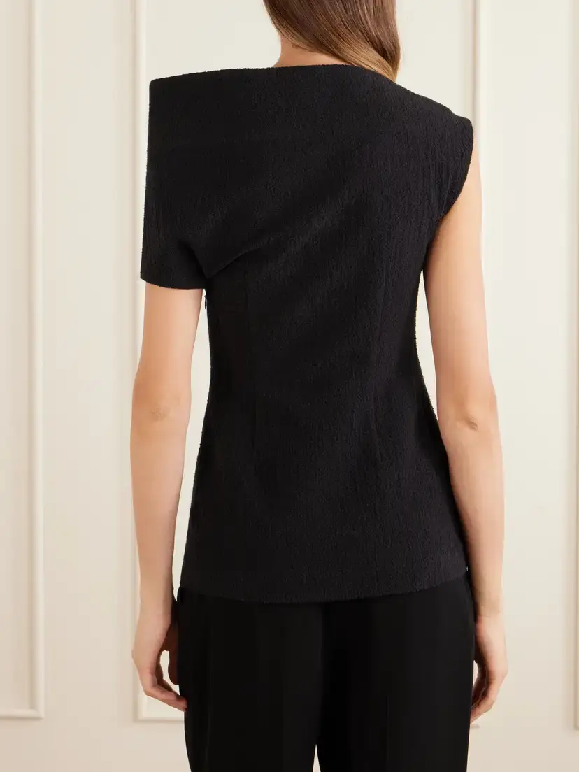 TOTEME One-shoulder Cotton Top | Thumbnail 3 TOTEME One-shoulder Cotton Top | Thumbnail 3