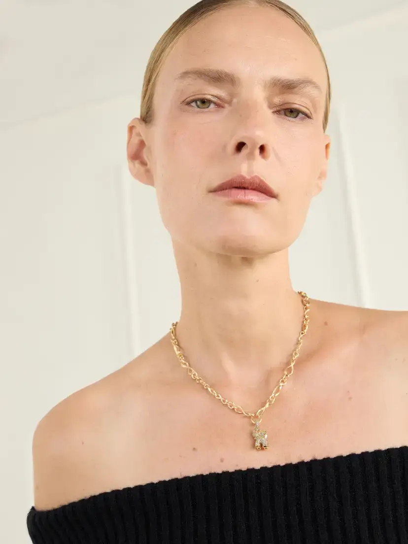 OLE LYNGGAARD COPENHAGEN Elephant 18-karat Gold Yellow And Brown Diamond Pendant | Thumbnail 2 OLE LYNGGAARD COPENHAGEN Elephant 18-karat Gold Yellow And Brown Diamond Pendant | Thumbnail 2