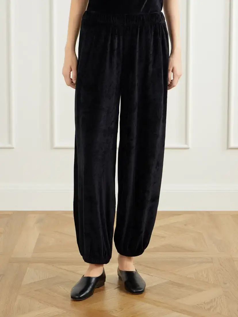 Suzie Kondi Paxos Velour Tapered Track Pants | Thumbnail 3 Suzie Kondi Paxos Velour Tapered Track Pants | Thumbnail 3
