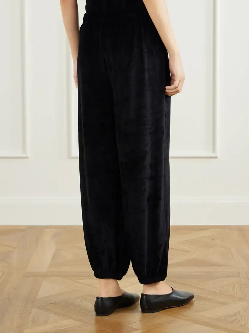 Suzie Kondi Paxos Velour Tapered Track Pants | Thumbnail 4 Suzie Kondi Paxos Velour Tapered Track Pants | Thumbnail 4