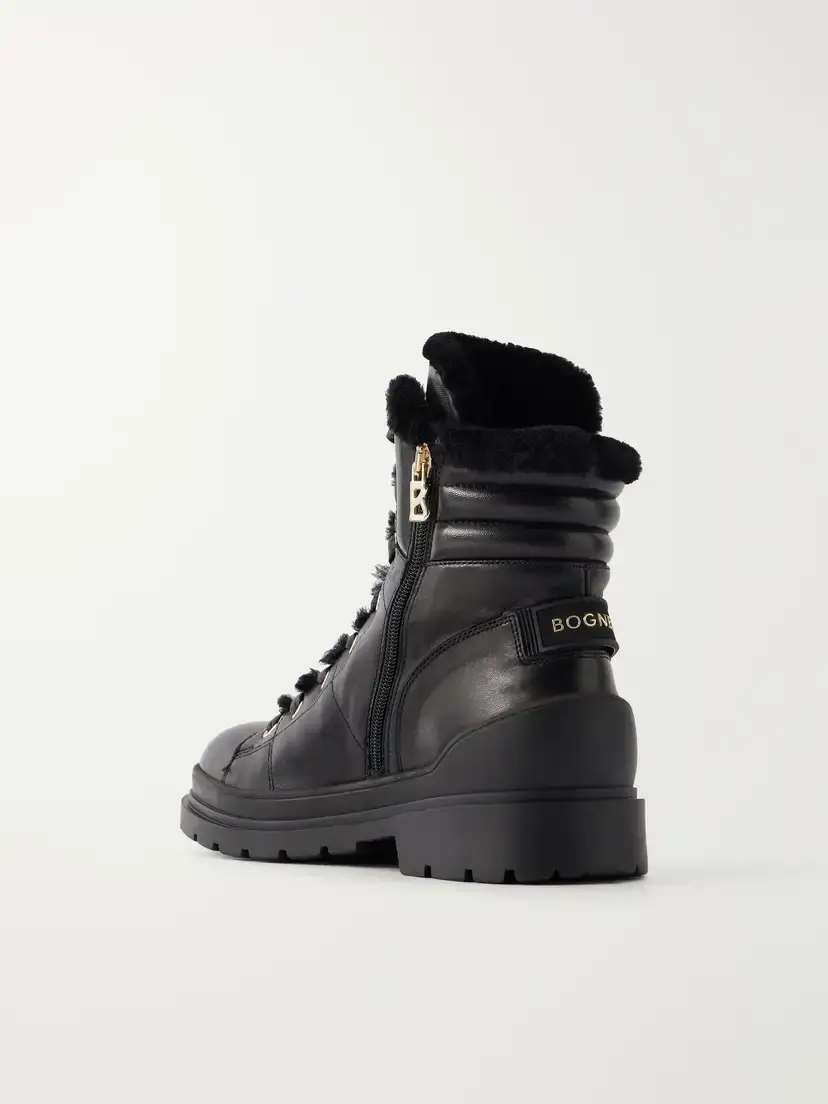 Bogner St. Moritz 14 Shearling-trimmed Leather Ankle Boots | Thumbnail 3 Bogner St. Moritz 14 Shearling-trimmed Leather Ankle Boots | Thumbnail 3