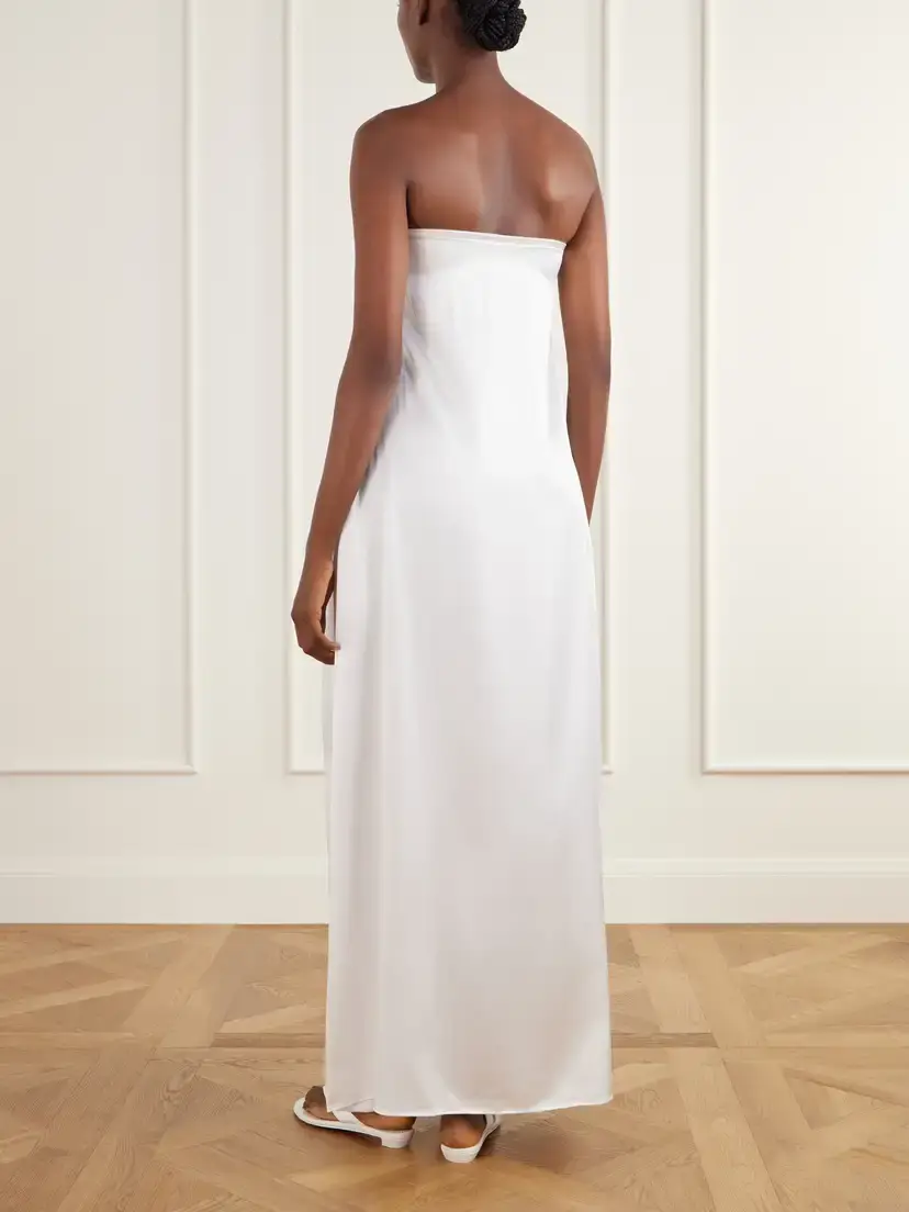 The Park Edith Strapless Silk-satin Maxi Dress | Thumbnail 3 The Park Edith Strapless Silk-satin Maxi Dress | Thumbnail 3