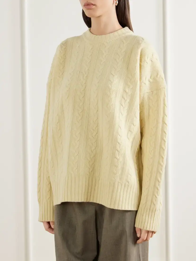 RÓHE Cable-knit Wool-blend Sweater | Thumbnail 3 RÓHE Cable-knit Wool-blend Sweater | Thumbnail 3