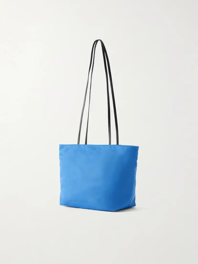 Valesque Spaghetti Leather-trimmed Satin Shoulder Bag | Thumbnail 4