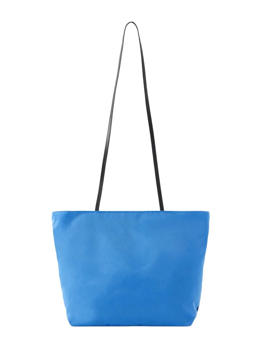 Valesque Spaghetti Leather-trimmed Satin Shoulder Bag