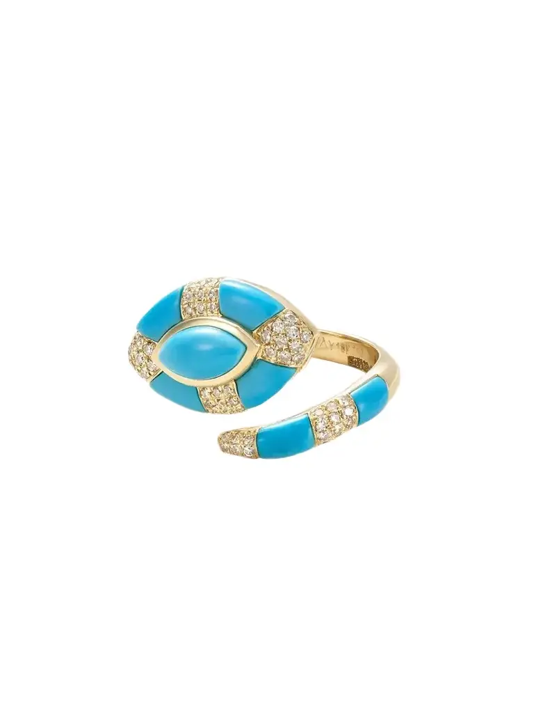 SHAY Riviera 18-karat Gold, Turquoise And Diamond Ring