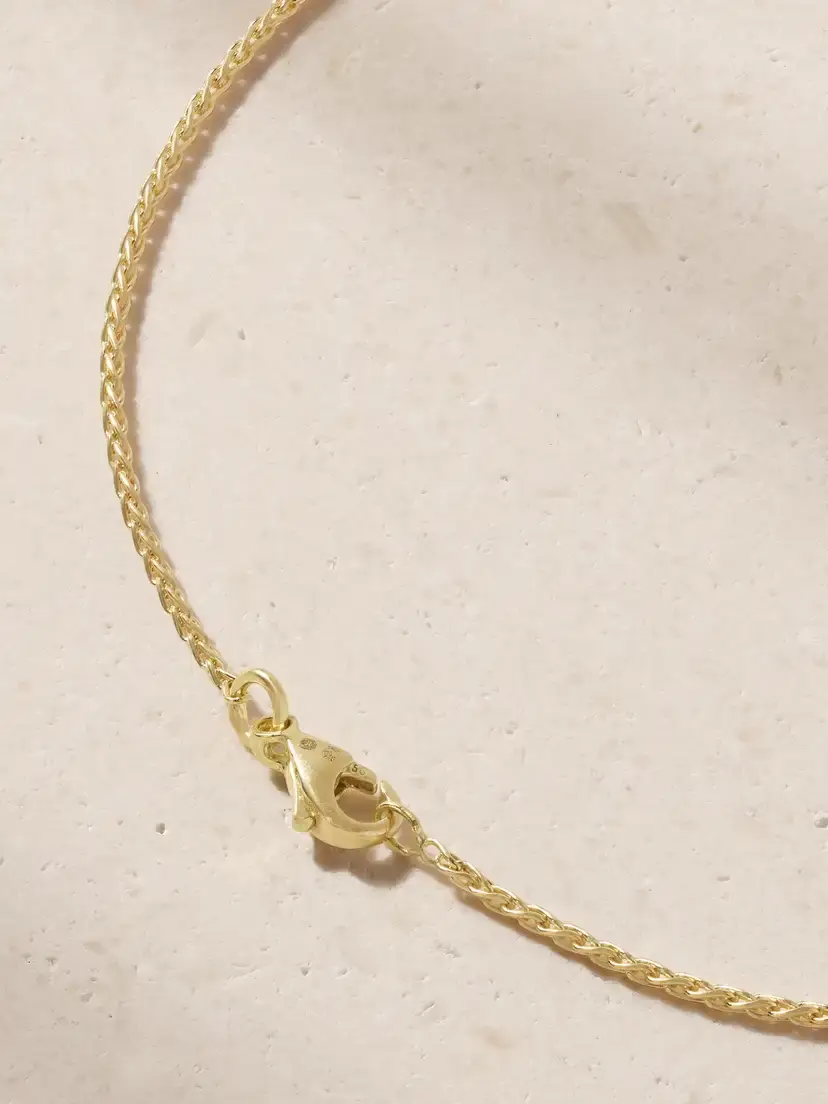 Marie Lichtenberg Jumbo Weight + Spiga Chain 18-karat Gold Necklace | Thumbnail 3