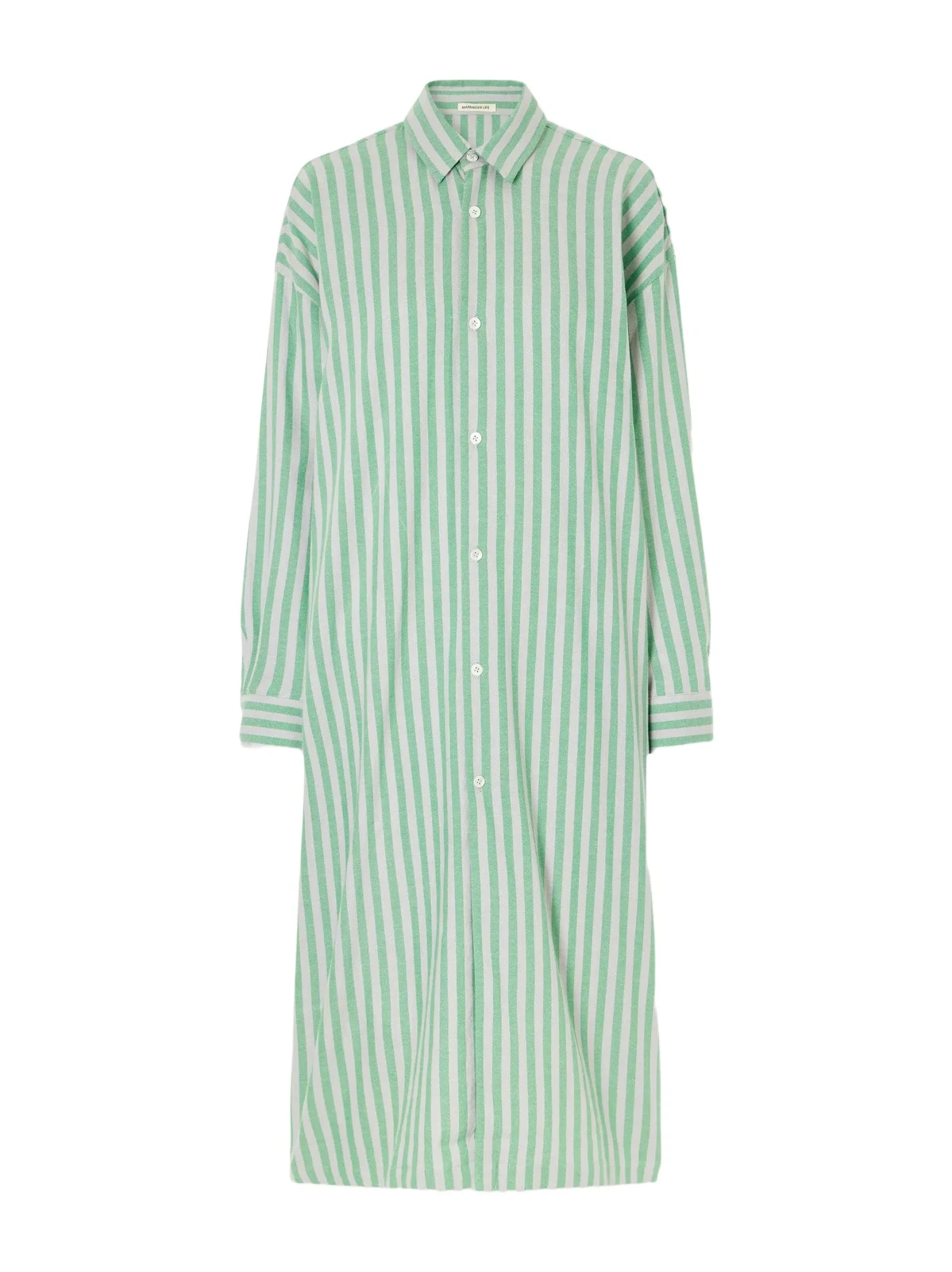 The Long Shirt Striped Cotton Oxford Midi Dress The Long Shirt Striped Cotton Oxford Midi Dress