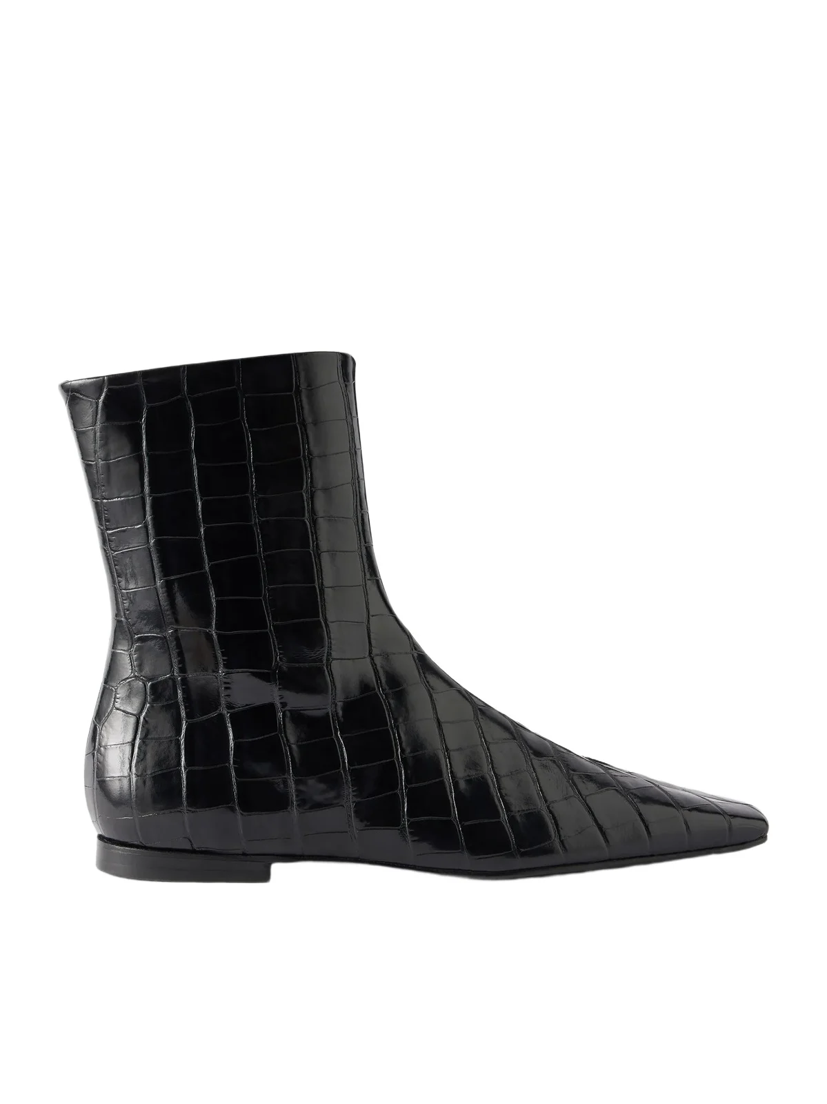 Croc-effect Leather Chelsea Boots Croc-effect Leather Chelsea Boots