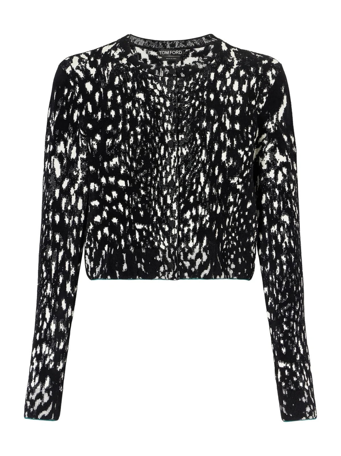 Tom Ford Animal-jacquard Velvet Cardigan