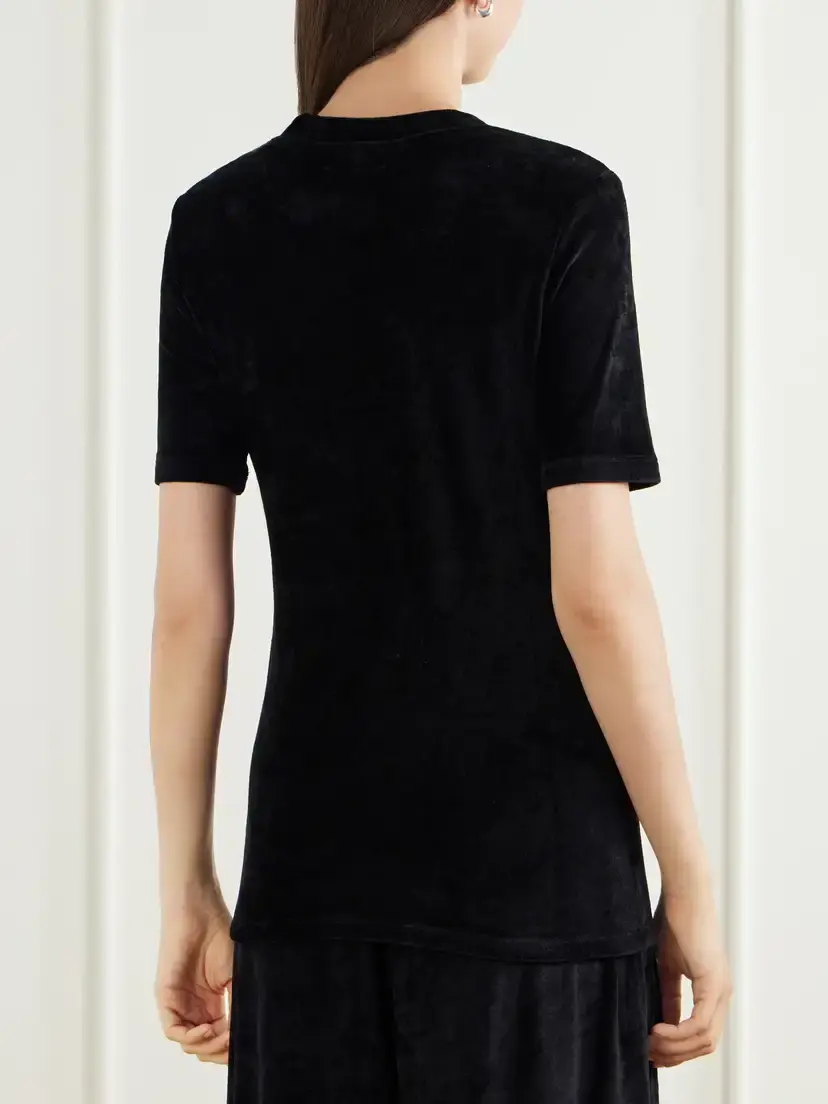 Suzie Kondi Tali Crushed Velvet T-shirt | Thumbnail 4 Suzie Kondi Tali Crushed Velvet T-shirt | Thumbnail 4