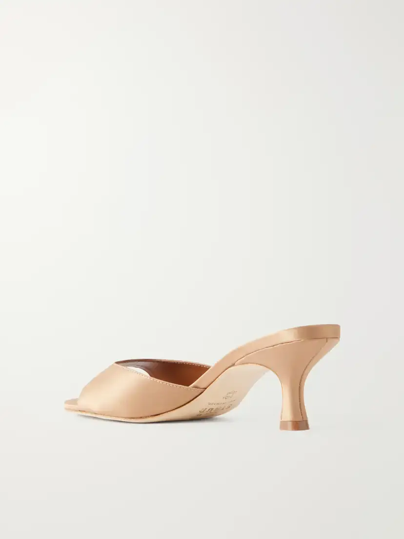 Staud Brigitte 55 Satin Mules | Thumbnail 3 Staud Brigitte 55 Satin Mules | Thumbnail 3