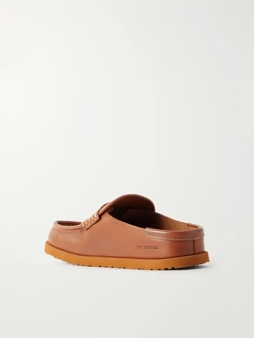 Birkenstock 1774 Naples Wrapped Raffia-trimmed Leather Loafers | Thumbnail 3 Birkenstock 1774 Naples Wrapped Raffia-trimmed Leather Loafers | Thumbnail 3