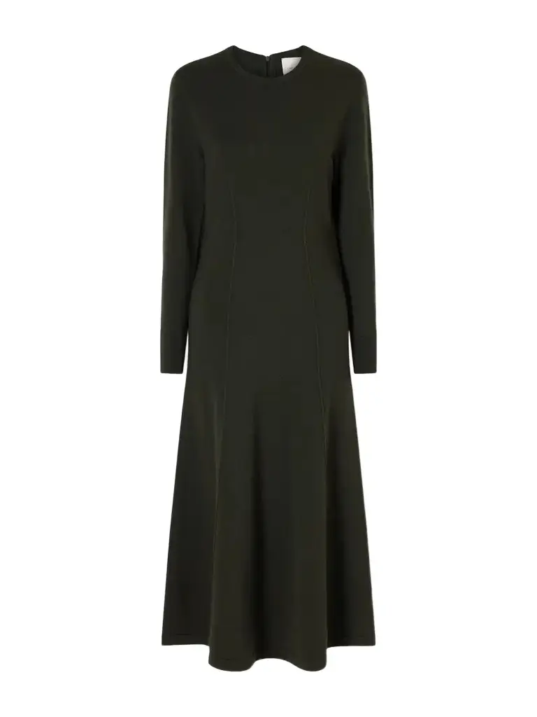 Carolina Herrera Wool And Silk-blend Knitted Midi Dress