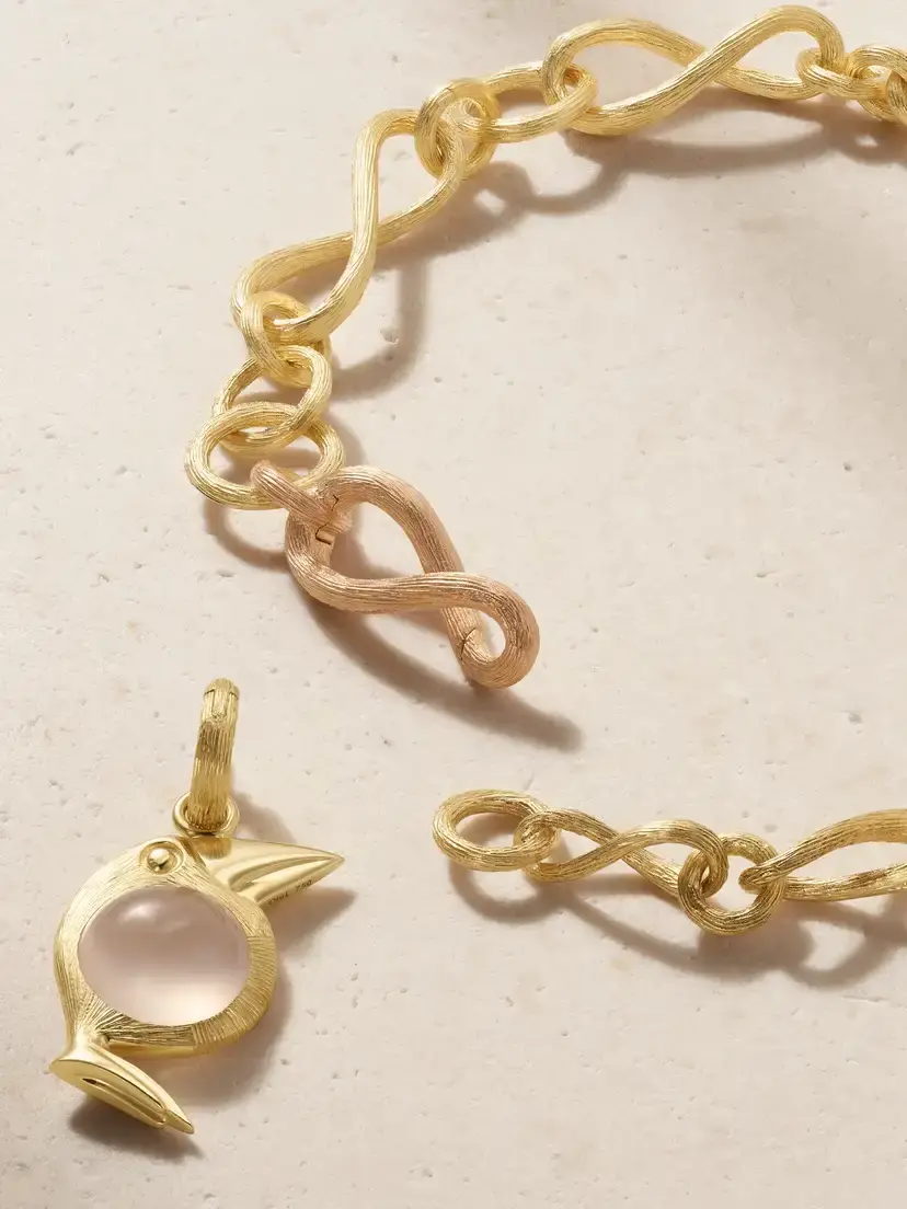 OLE LYNGGAARD COPENHAGEN Love 18-karat Yellow And Rose Gold Quartz Bracelet | Thumbnail 3 OLE LYNGGAARD COPENHAGEN Love 18-karat Yellow And Rose Gold Quartz Bracelet | Thumbnail 3