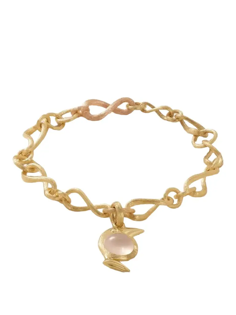 OLE LYNGGAARD COPENHAGEN Love 18-karat Yellow And Rose Gold Quartz Bracelet