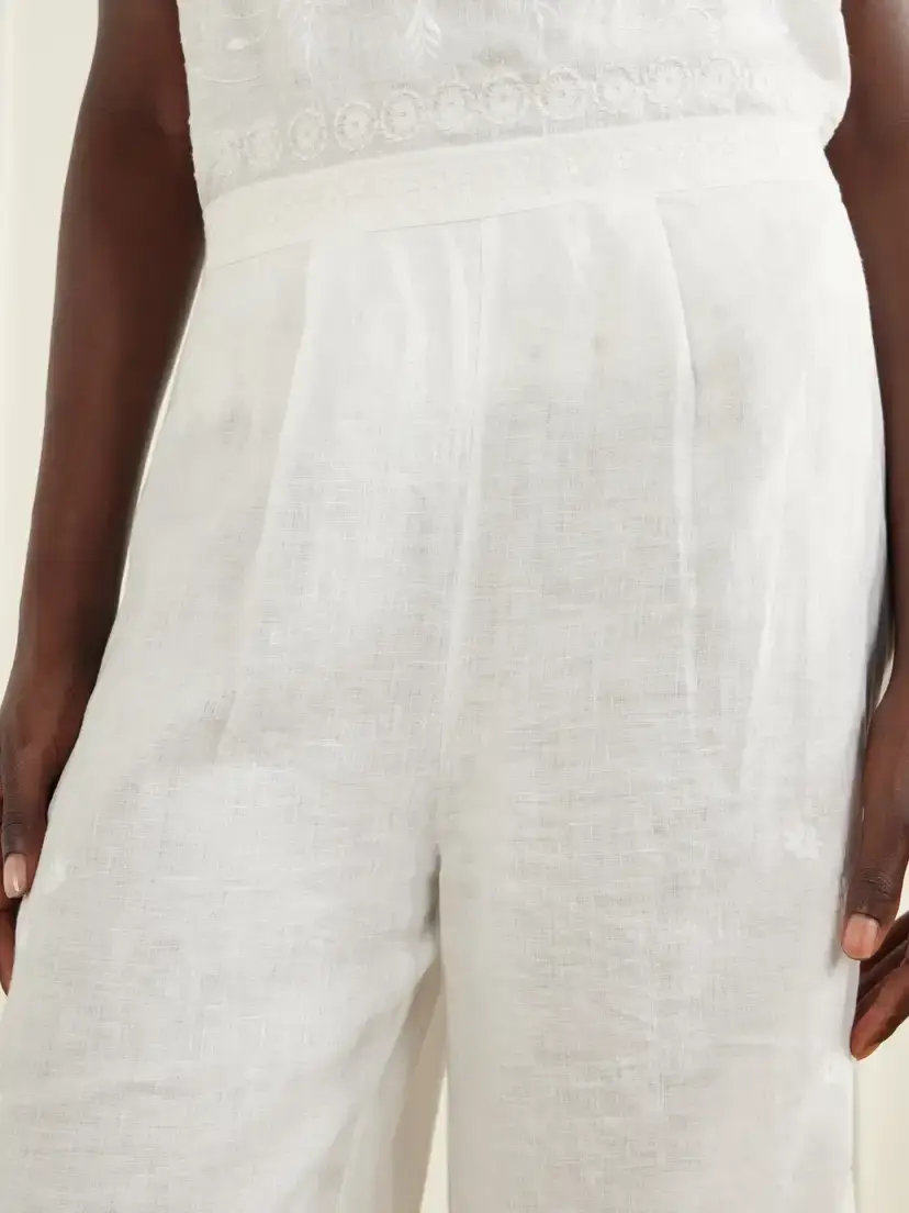 Eres Albatre Embroidered Linen Straight-leg Pants | Thumbnail 5 Eres Albatre Embroidered Linen Straight-leg Pants | Thumbnail 5
